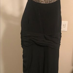 Black long length party dress